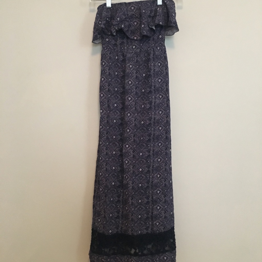 Strapless maxi dress